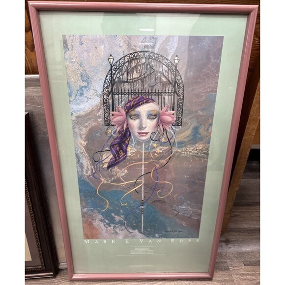 Mark Van Epps Mask of New Orleans Limited Edition Art Print...